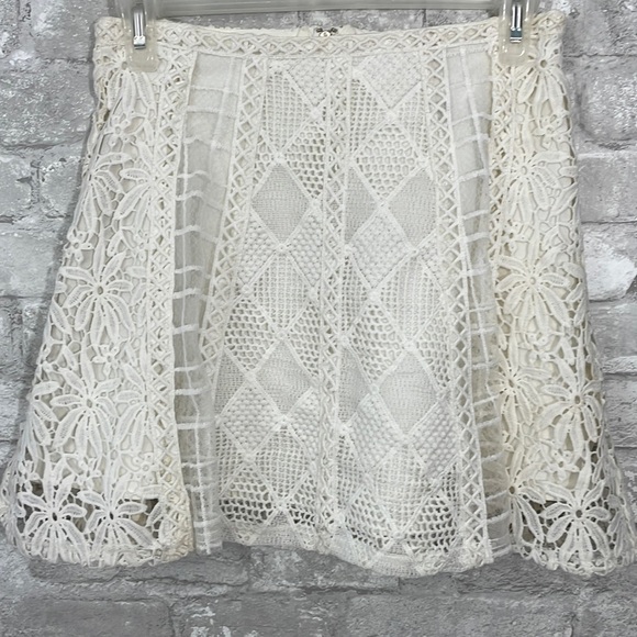 J.O.A Lace Floral Skirt - Picture 1 of 4